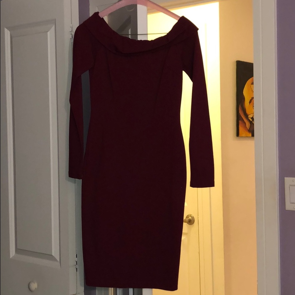 Akida wine cocktail dress